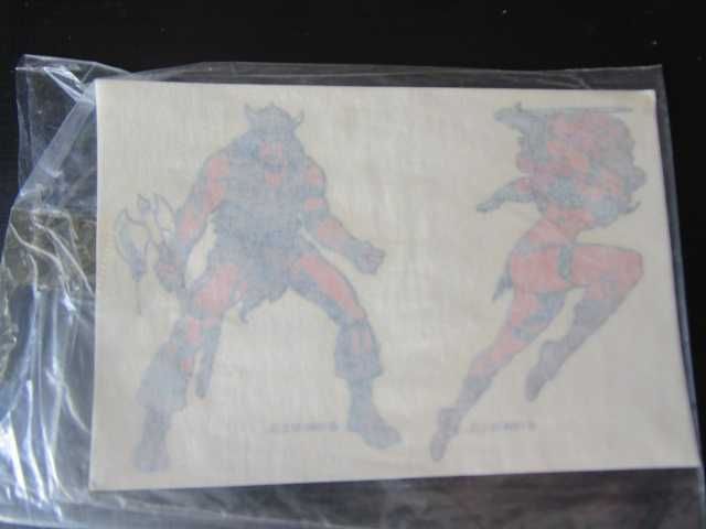 brindes vintage super herois na embalagem (ja aberta) revistas