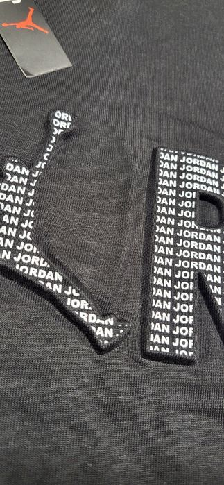 Jordan czarna koszulka męska t-shirt bawełna premium logo XL