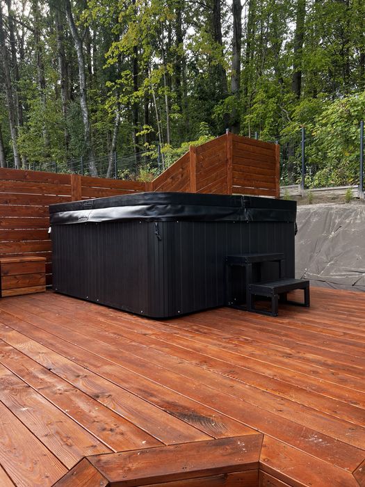 Wanna Ogrodowa NORDPOOL ABISKO PREMIUM BLACK EDITION – 74 dysze – 2 leżanki / Jacuzzi / Spa