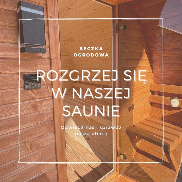 Sauna Ogrodowa Beczka Ruska Bania Dowolna Konfiguracja Cenowa sauny