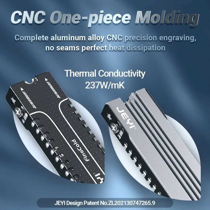 Радіатор JEYI для SSD M2 2280 NVME Heatsink (Новий)