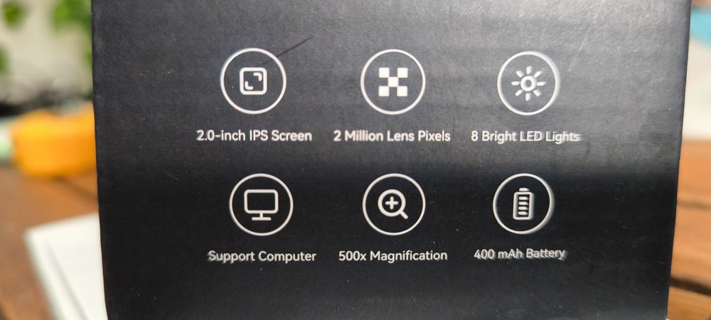 Microscópio digital ampliador lupa dobrável