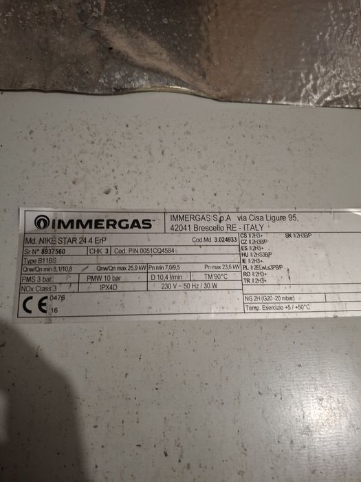 Piec gazowy immergas dwufunkcyjny