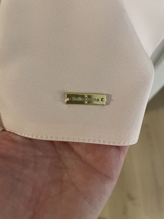 Sukienka mini pudrowa 38/M