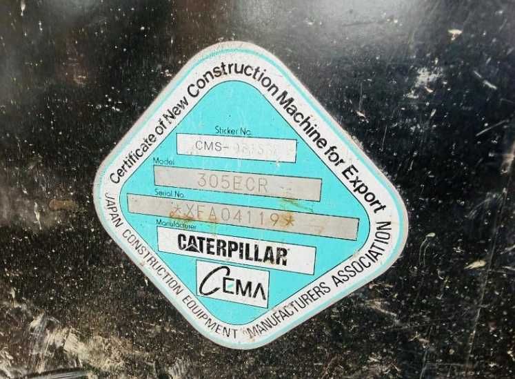 Міні екскаватор CATERPILLAR 305E *З ГРЕЙФЕРОМ*2014 РІК*5843 ГОДИНИ*