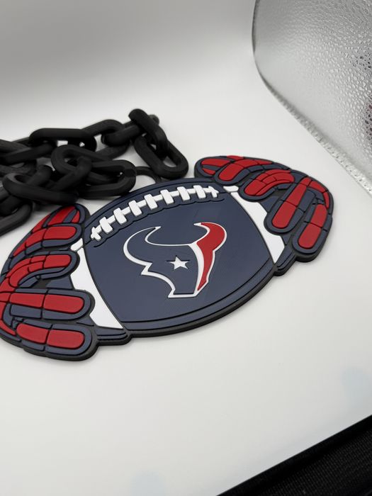 Cadeia de futebol e luvas Houston Texans