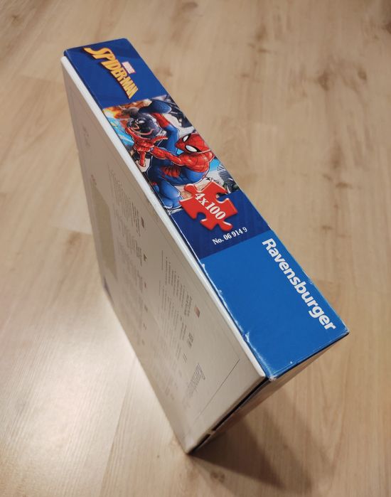 Nieużywane puzzle Spider-Man / Marvel (4 x 100 elementów)