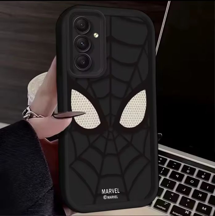 Samsung Galaxy A03s фіолетовий Чохол MARVEL чорний Чохол OPPO A74