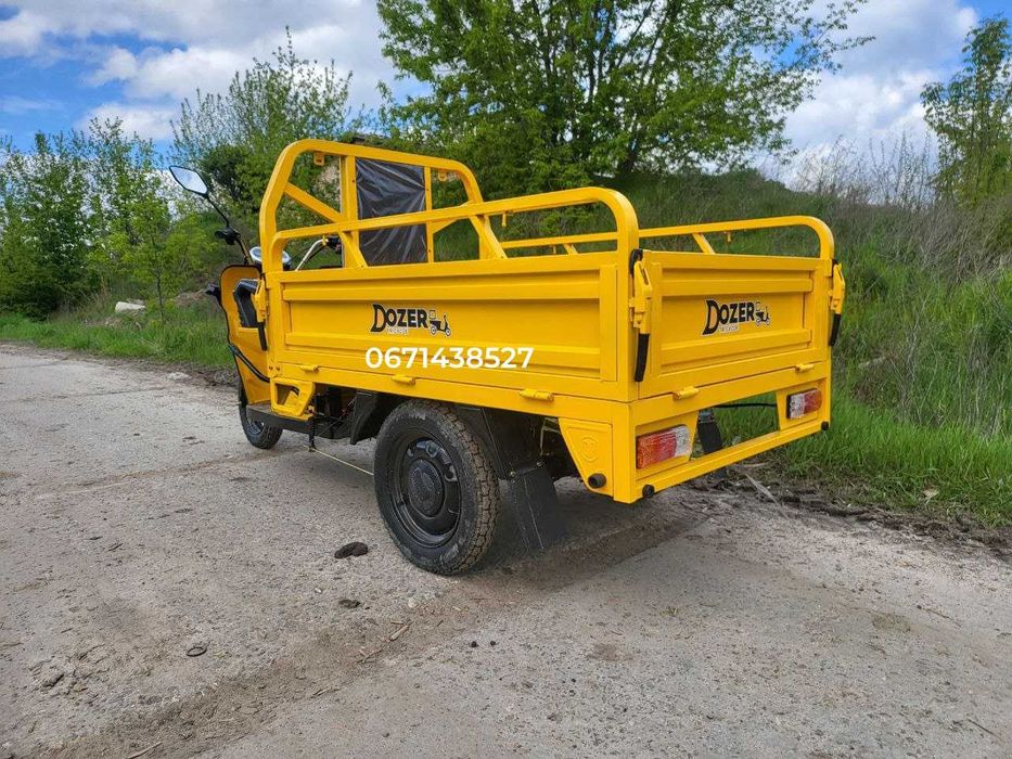 Електроцикл Dozer Model-2 (жовтий, синій) Запас ходу: 65км 1200Вт Безкоштовна доставка до самого будинку