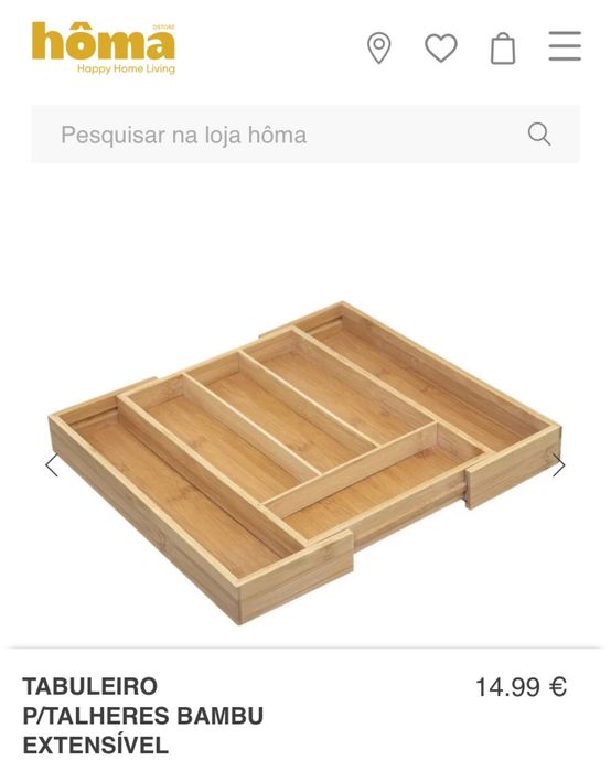 Tabuleiro Talheres Hôma