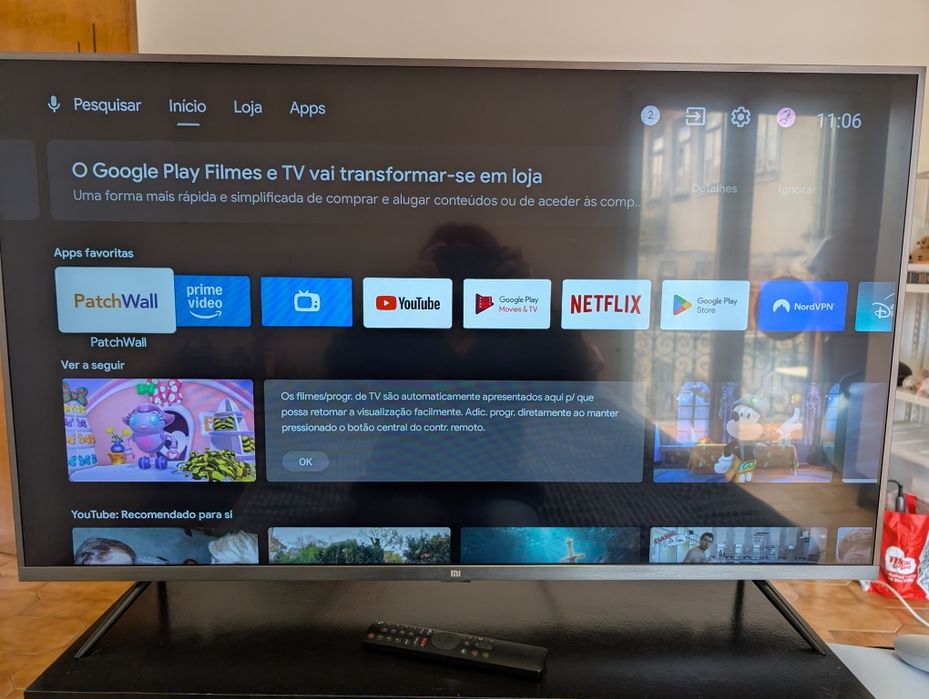 Televisão Smart TV Xiaomi Mi 4S 43"/108cm LED 4K UHD Android TV