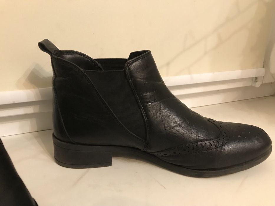 Челсі оксфорд, черевики/туфлі, шкіряні