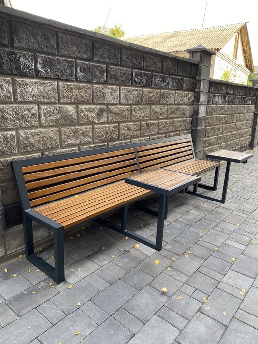 Лавка з столиком лавки смітник садові меблі стіл