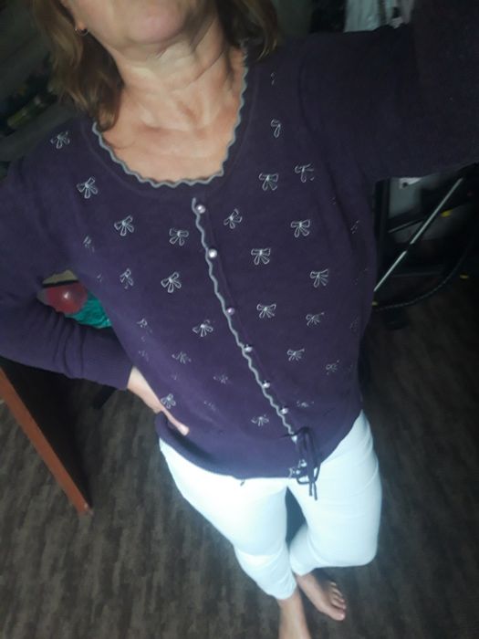 Sweter damski bluzka z długim rękawem L/XL