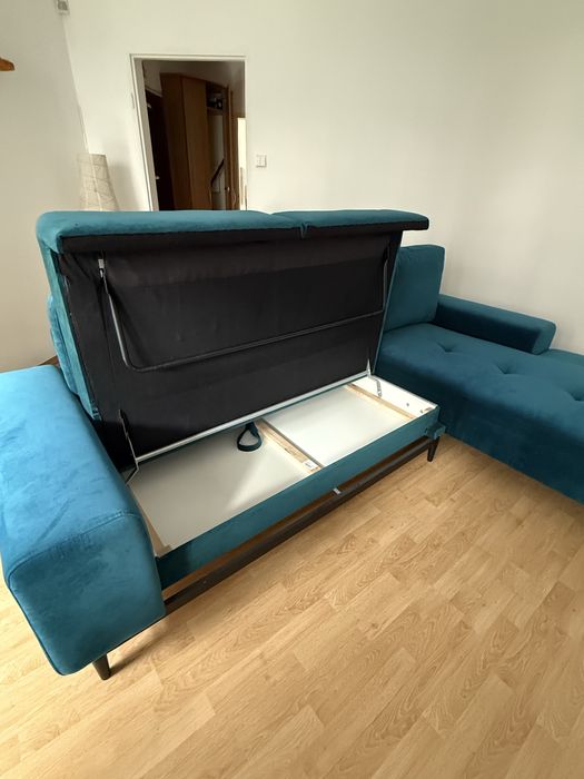 Turkusowa sofa AGATA MEBLE