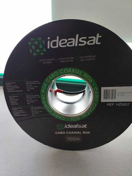 PROMOÇÃO:Cabo Coaxial Bobines Idealsat;daxis e Edision