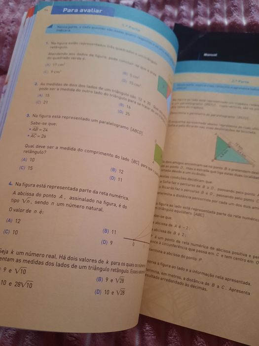 Manual escolar Matemática 8 ano Novos