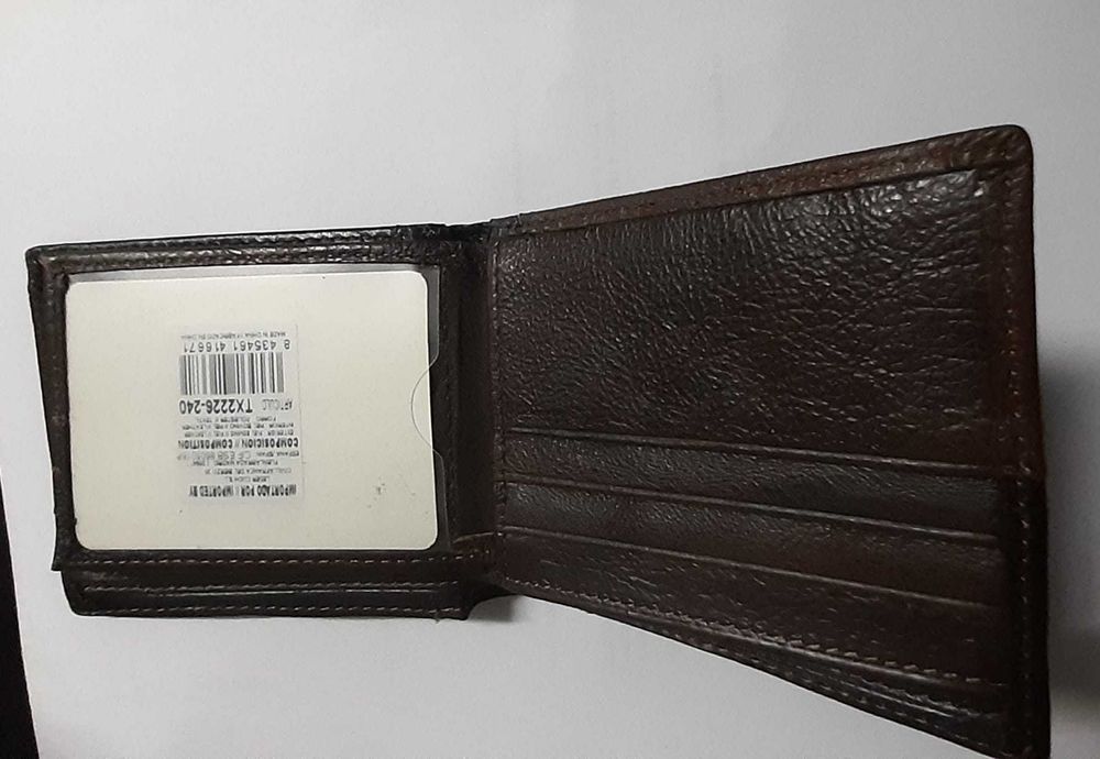 Carteira homem em pele