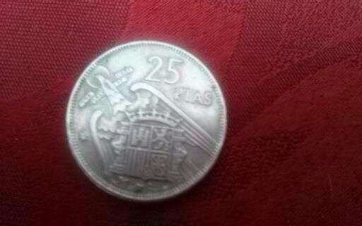 moeda de 25 pesetas de 1957 - Franco