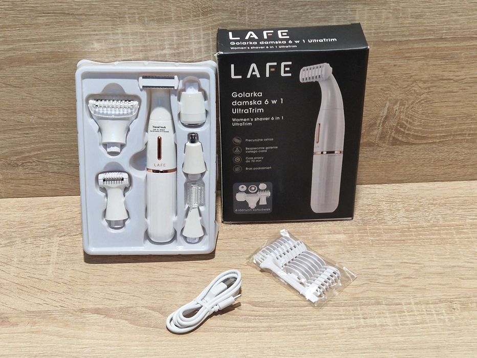 Multifunkcyjna Golarka damska 6 w 1 Lafe UltraTrim Biała