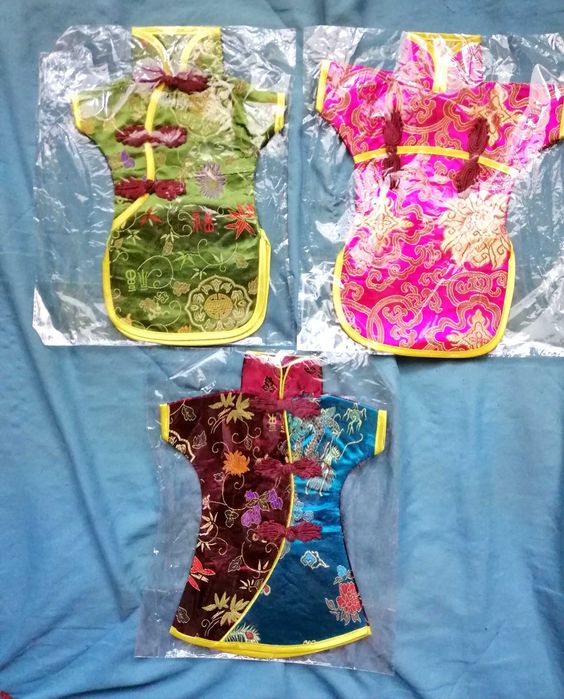 Декор упаковка для бутылки платье кимоно