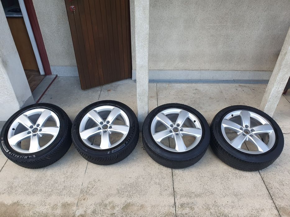 4x koła zima Audi A6 18" 7.5Jx18H2 ET37, 225/50R18 99V Michelin Pilot Alpin 5, 7,3mm 2023r.