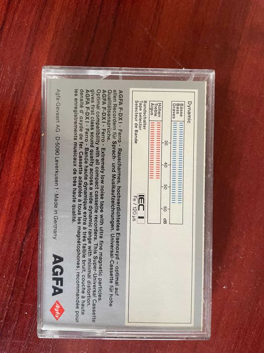 Kaseta Intersound ” – vintage audio, w opak. AGFA Ferro 60