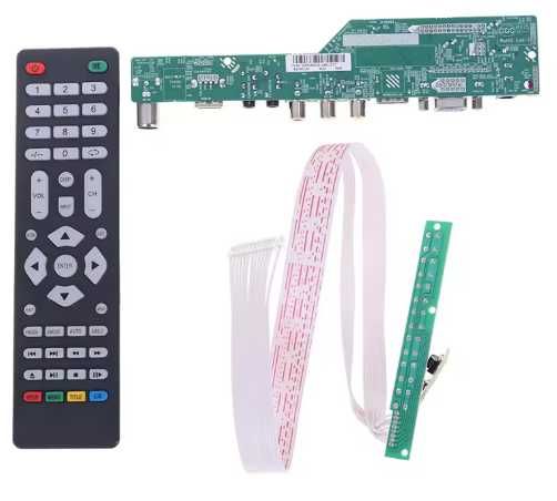Placa TV Universal LCD  com comando Botões e Inverter