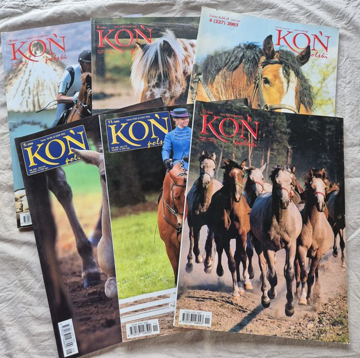 Magazyn ,,KOŃ polski" 6 gazet 2003-06r.