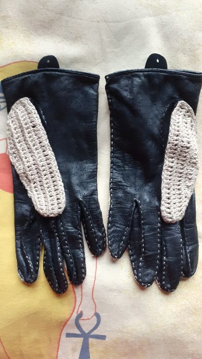 Перчатки для вождения Dents(Великобритания), черная кожа S.