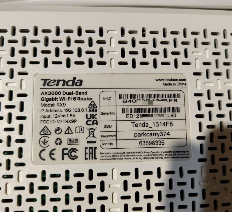 Роутер Tenda AX3000