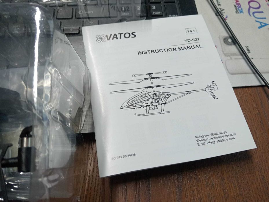 Título: Helicóptero R/C VATOS YD-927 (2.4GHz)–NOVO na Caixa+Suplentes