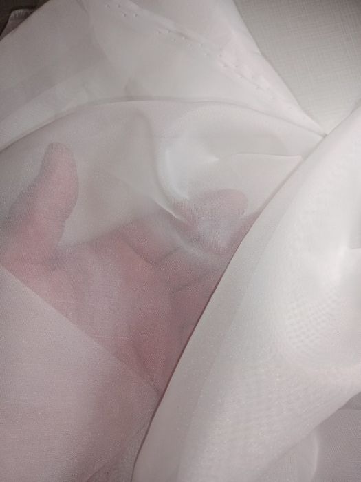 Тюль шифон білий, безкоштовне пошиття, швидка відправка