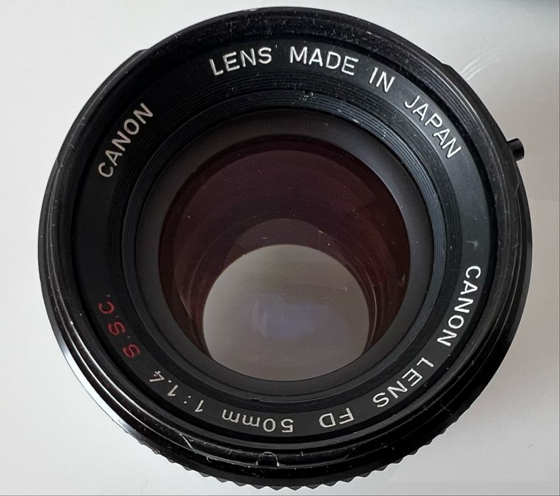 Canon F1 com lente 1.4F