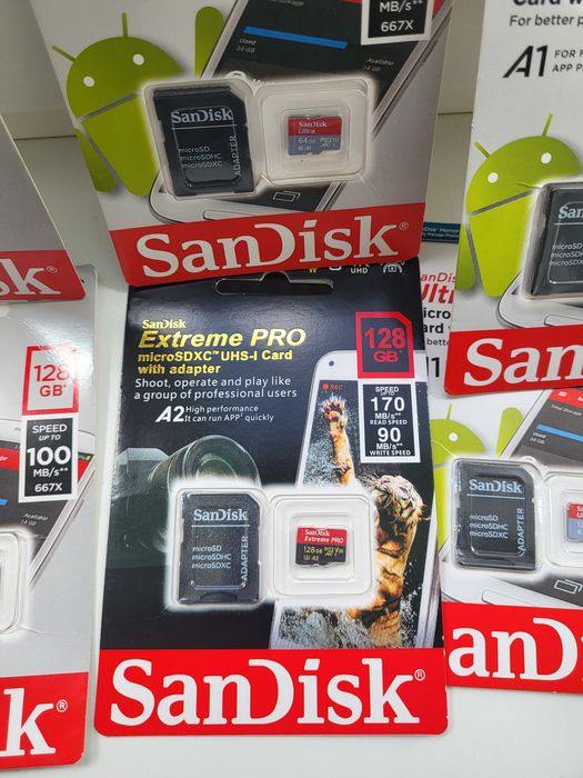 San Disk ultra 128gb,micro sd 64/128gb