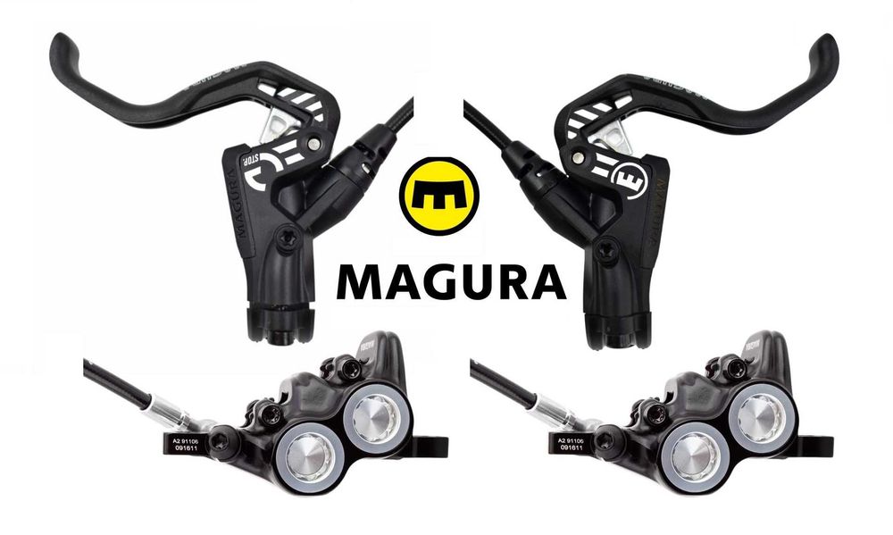 NOWE MAGURA MT5 HC 1 palec hamulce hydrauliczne 4-tłoczkowe zestaw 2 szt. Faktura VAT 23%