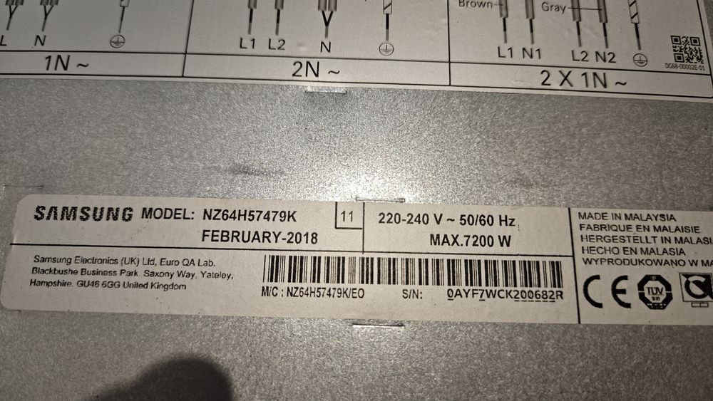 Płyta indukcyjna kuchenka elektryczna Samsung