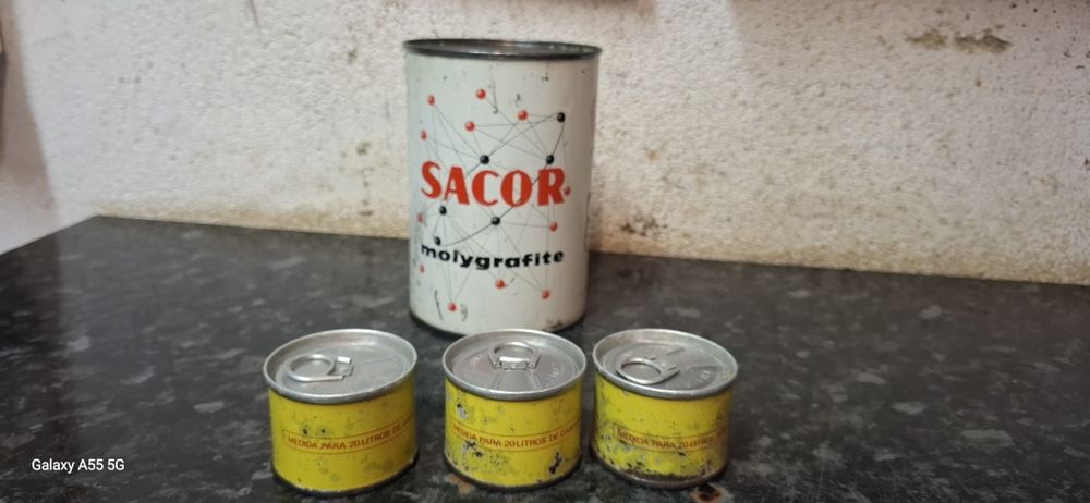 Latas lubrificantes Shell automobila  [ler descrição do anúncio]