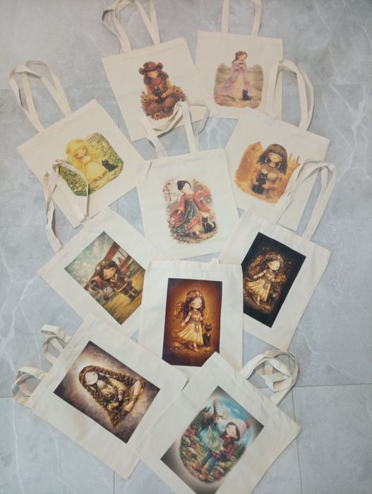 Torba materiałowa Anekke na codzien Ecru Nowe