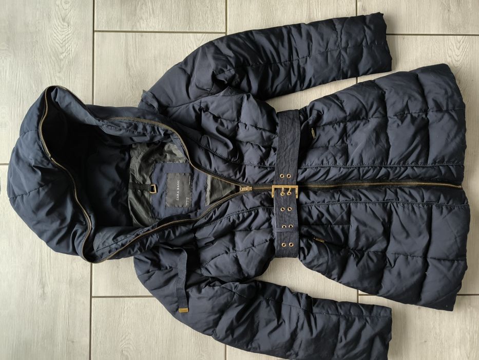 Zimowa, puchowa kurtka ZARA, rozmiar 36