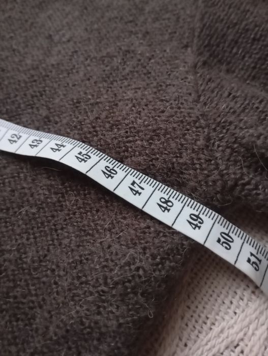 ZARA M-L niespotykany brązowy kardigan z wełną i alpaka