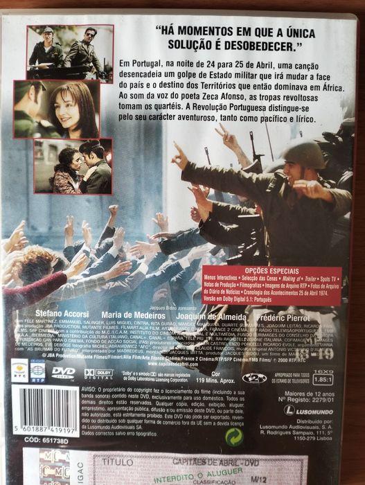 DVD Capitães de Abril