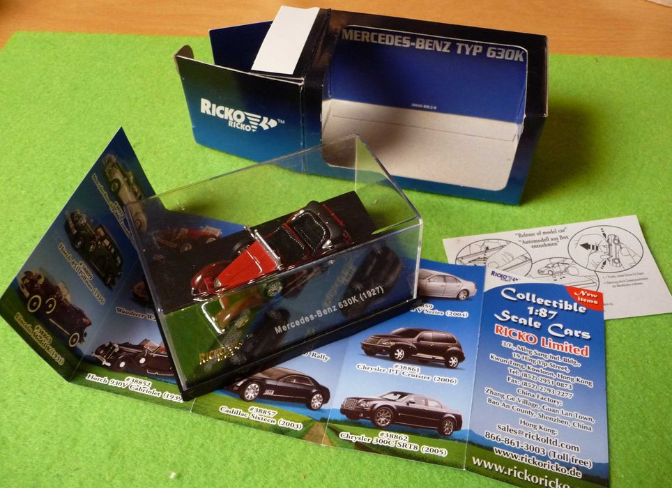 Excelente Miniatura Mercedes escala 1:87 RICKO HO