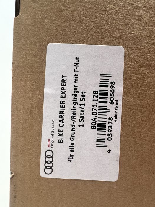 Nowy! Thule Proride 598 bagażnik rowerowy Audi 80A071128/80A.071.128