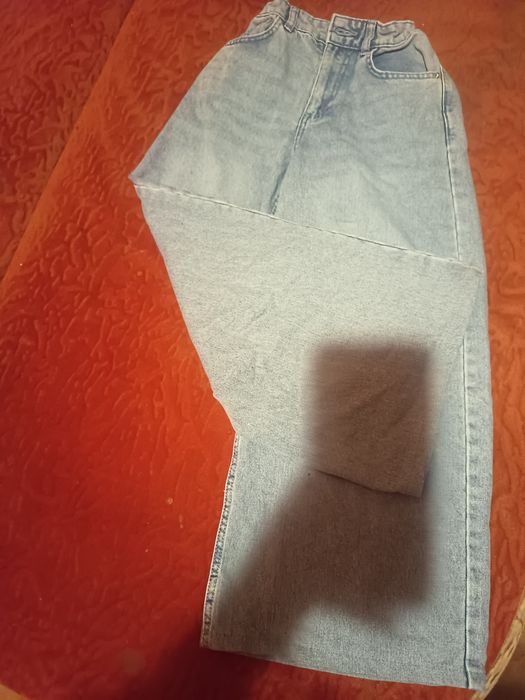 Spodnie noszone 4raz prane 3raz korol niebieski wiek9.10lat