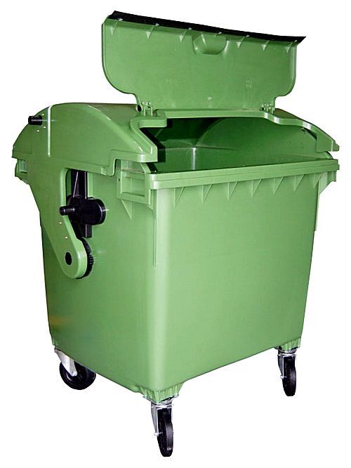 Контейнер для сміття 1100л. Євроконтейнер для сміття 1.1м3.Пластиковий