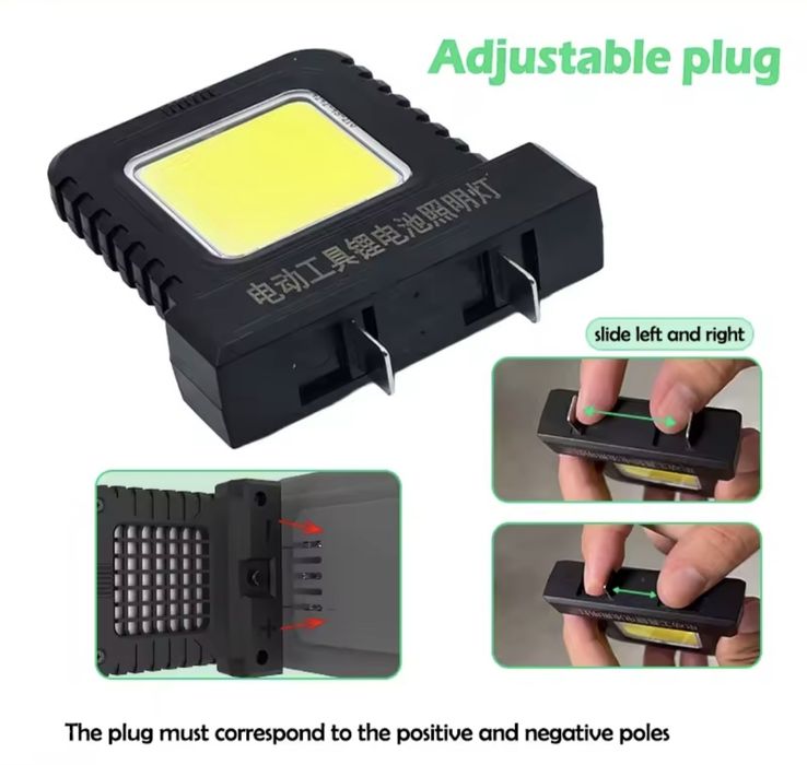 Светодиодный фонарь для аккумуляторных батарей.