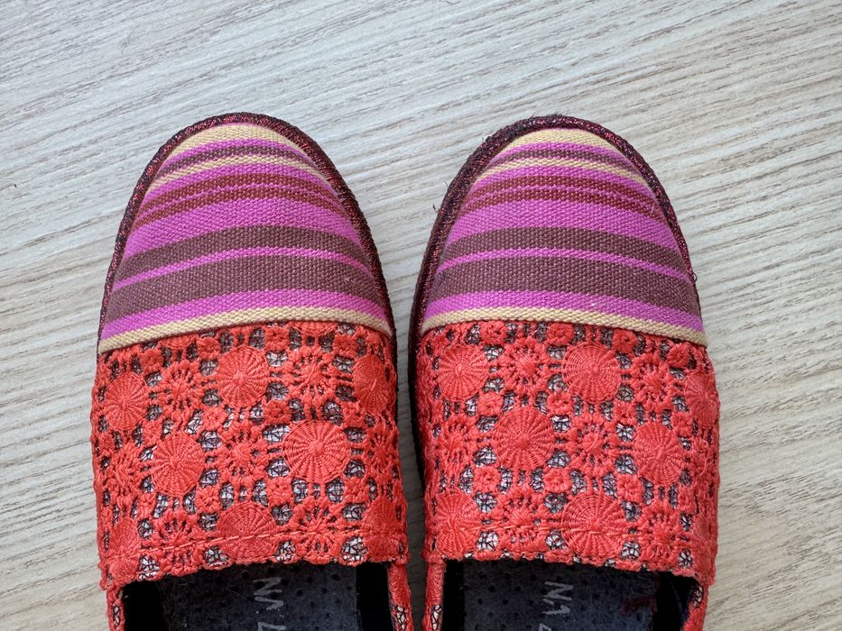 GEOX Modesty mokasyny espadryle damskie 37/38 czerwone  Respira