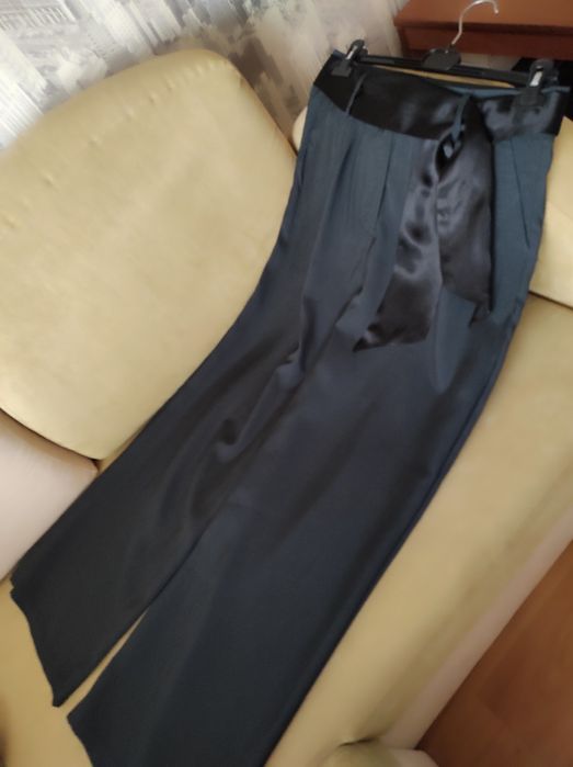 Брюки прямого кроя, широкие , модал