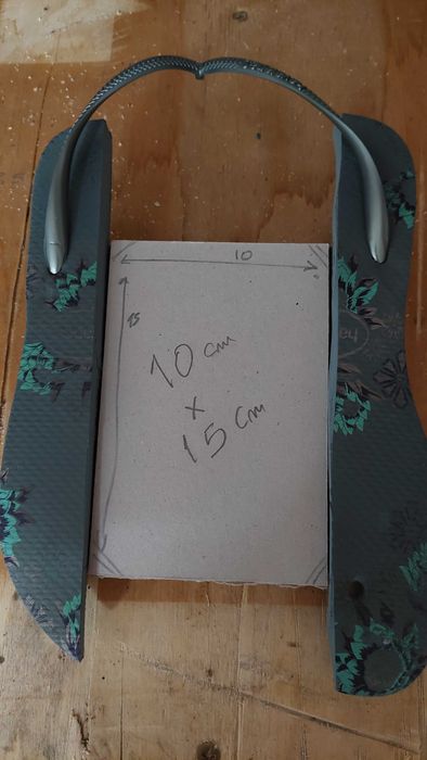 Upcycling Havaianas- Moldura 10x15 cm